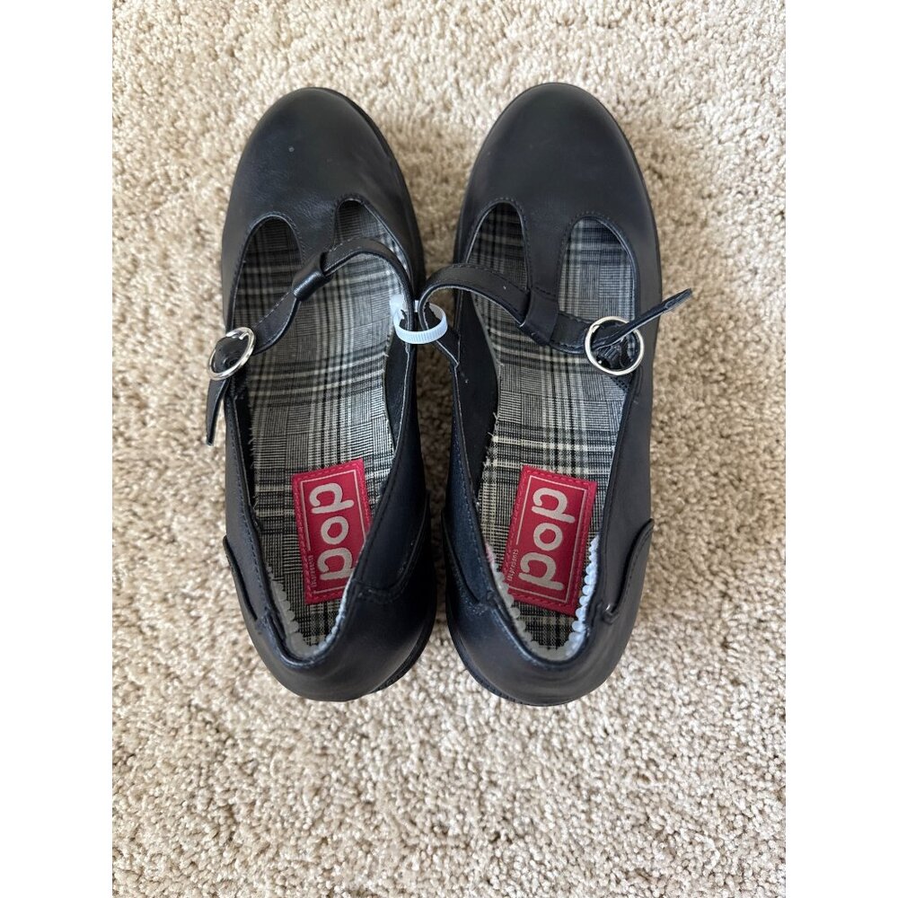POP Women's Black Mary Janes Shoes Size 8.5 Platform Thick Goth Dark Grunge Punk - Picture 3 of 6